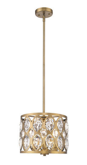 Dealey Three Light Chandelier in Heirloom Brass (224|6010-12HB)