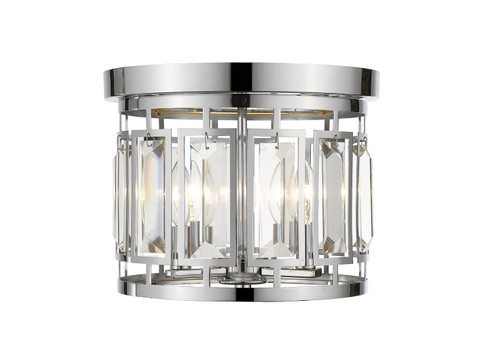 Mersesse Three Light Flush Mount in Chrome (224|6007F-CH) Mersesse Three Light Flush Mount in Chrome (224|6007F-CH)