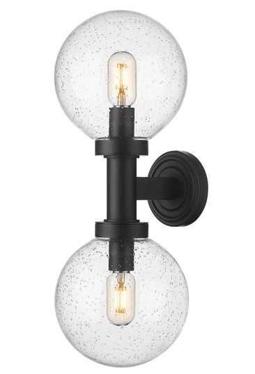 Laurent Two Light Outdoor Wall Sconce in Black (224|599M2-BK)