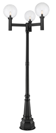 Laurent Three Light Outdoor Post Mounted Fixture in Black (224|599BP3-564P-BK)