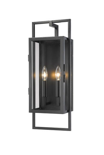 Lucian Two Light Outdoor Wall Sconce in Black (224|598M-BK)