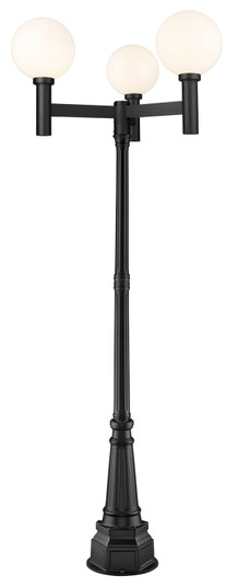 Laurent Three Light Outdoor Post Mounted Fixture in Black (224|597BP3-564P-BK)