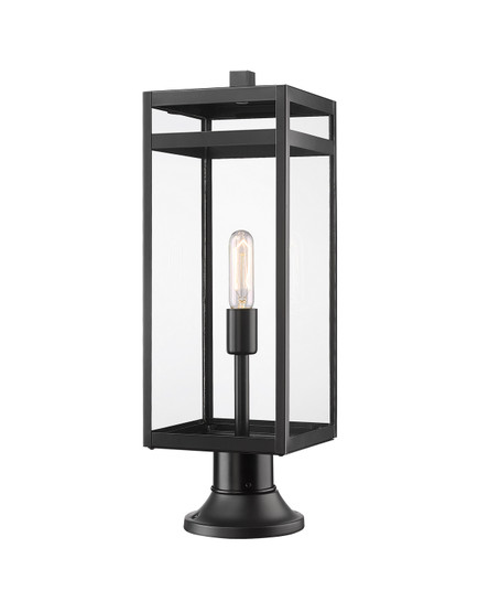 Nuri One Light Outdoor Pier Mounted Fixture in Black (224|596PHBR-553PM-BK)