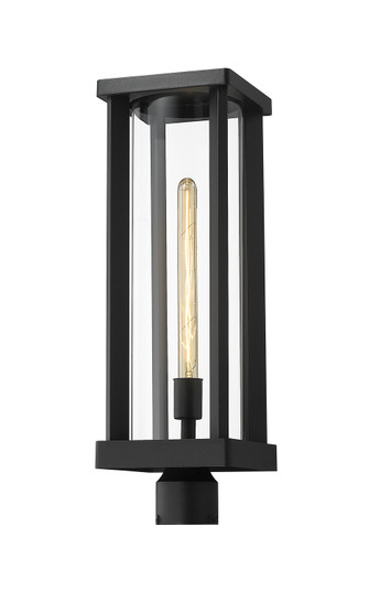Glenwood One Light Outdoor Post Mount Fixture in Black (224|586PHBR-BK)