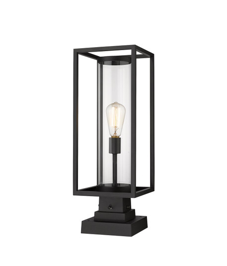 Dunbroch One Light Outdoor Pier Mounted Fixture in Black (224|584PHMS-SQPM-BK)
