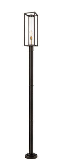 Dunbroch One Light Outdoor Post Mounted Fixture in Deep Bronze + Outdoor Brass (224|584PHBR-567P-DBZ)