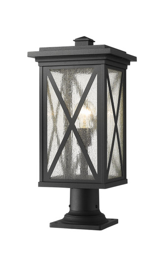 Brookside One Light Outdoor Pier Mounted Fixture in Black (224|583PHBR-533PM-BK)
