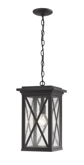 Brookside One Light Outdoor Chain Mount Ceiling Fixture in Black (224|583CHB-BK)