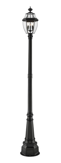 Westover Three Light Outdoor Post Mounted Fixture in Black (224|580PHB-564P-BK)