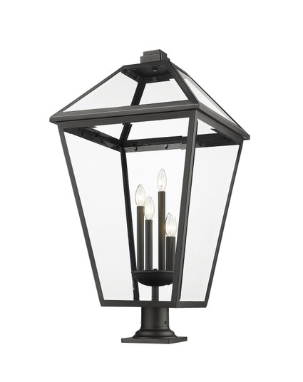 Talbot Four Light Outdoor Pier Mounted Fixture in Black (224|579PHXLXR-533PM-BK)