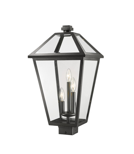 Talbot Three Light Outdoor Post Mount Fixture in Black (224|579PHXLS-BK)