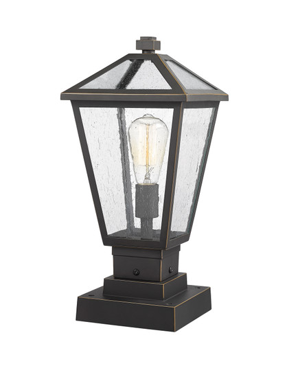 Talbot One Light Outdoor Pier Mounted Fixture in Oil Rubbed Bronze (224|579PHMS-SQPM-ORB)