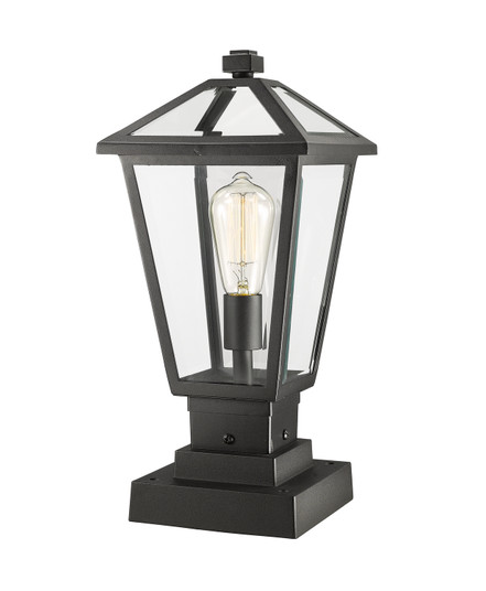 Talbot One Light Outdoor Pier Mounted Fixture in Black (224|579PHMS-SQPM-BK)