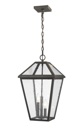 Talbot Three Light Outdoor Chain Mount Ceiling Fixture in Oil Rubbed Bronze (224|579CHXL-ORB)