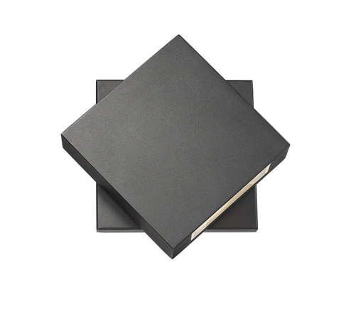 Quadrate LED Outdoor Wall Mount in Black (224|573S-BK-LED)