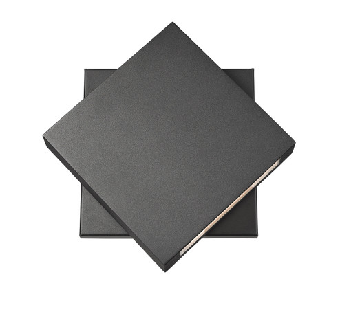 Quadrate LED Outdoor Wall Mount in Black (224|573B-BK-LED)
