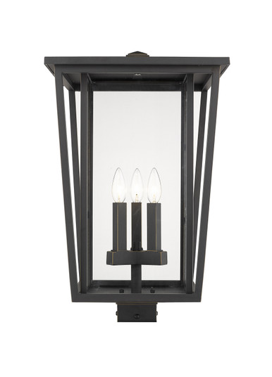 Seoul Three Light Outdoor Post Mount Fixture in Oil Rubbed Bronze (224|571PHXLS-ORB)