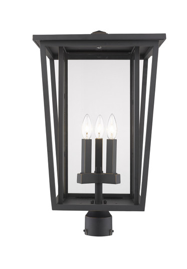Seoul Three Light Outdoor Post Mount Fixture in Oil Rubbed Bronze (224|571PHXLR-ORB)