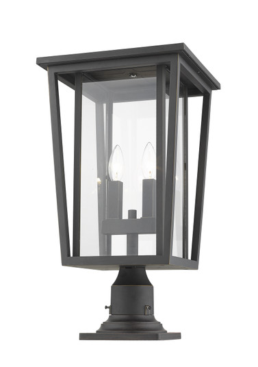 Seoul Two Light Outdoor Pier Mounted Fixture in Oil Rubbed Bronze (224|571PHBR-533PM-ORB)