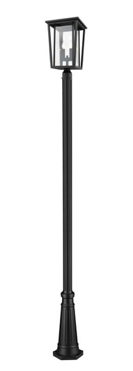 Seoul Two Light Outdoor Post Mounted Fixture in Black (224|571PHBR-519P-BK)