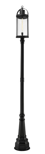 Roundhouse One Light Outdoor Post Mounted Fixture in Black (224|569PHXL-564P-BK)