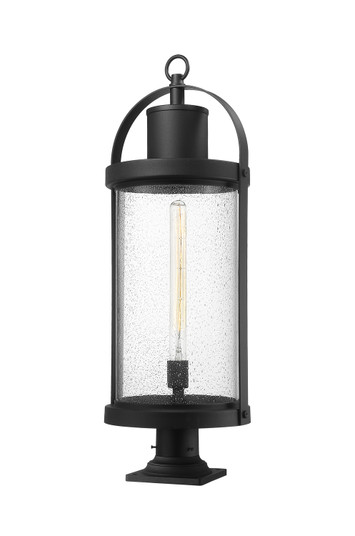 Roundhouse One Light Outdoor Pier Mounted Fixture in Black (224|569PHXL-533PM-BK)