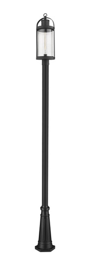 Roundhouse One Light Outdoor Post Mounted Fixture in Black (224|569PHB-519P-BK)