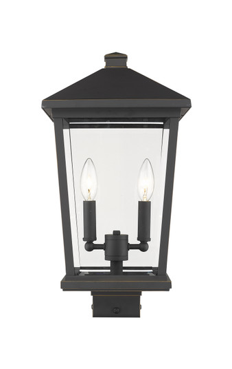 Beacon Two Light Outdoor Post Mount Fixture in Oil Rubbed Bronze (224|568PHBS-ORB)