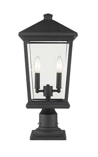 Beacon Two Light Outdoor Pier Mounted Fixture in Black (224|568PHBR-533PM-BK)