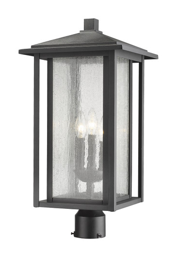 Aspen Three Light Outdoor Post Mount Fixture in Black (224|554PHXLR-BK)