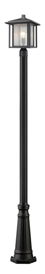 Aspen One Light Outdoor Post Mounted Fixture in Black (224|554PHB-519P-BK)