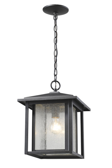 Aspen One Light Outdoor Chain Mount Ceiling Fixture in Black (224|554CHB-BK)