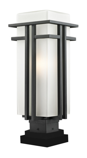 Abbey One Light Outdoor Pier Mounted Fixture in Black (224|549PHB-SQPM-BK)