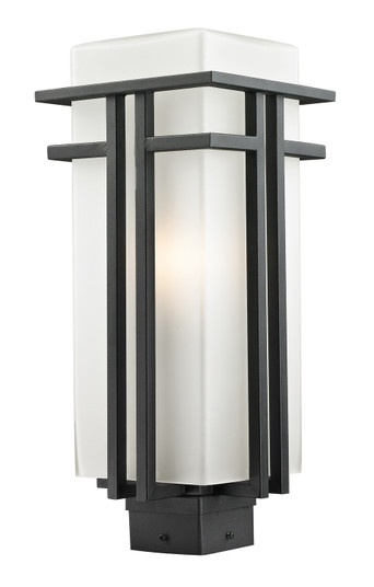 Abbey One Light Outdoor Post Mount Fixture in Black (224|549PHB-BK)