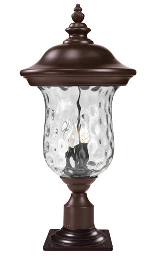 Armstrong Three Light Outdoor Pier Mounted Fixture in Bronze (224|533PHB-533PM-RBRZ)