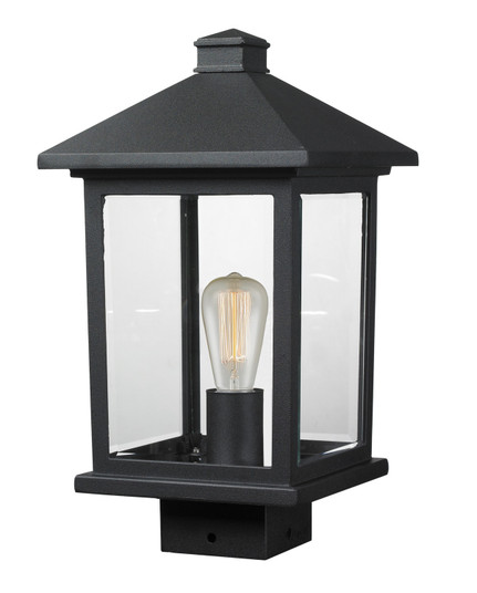 Portland One Light Outdoor Post Mount Fixture in Black (224|531PHMS-BK)