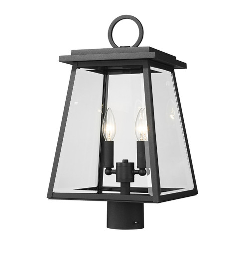 Broughton Two Light Outdoor Post Mount Fixture in Black (224|521PHMR-BK)