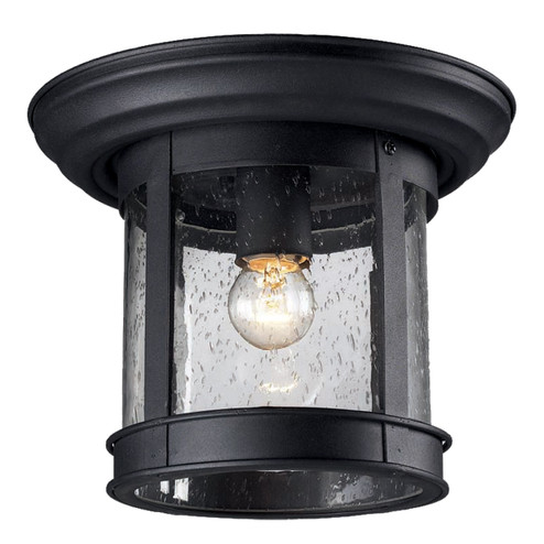 Outdoor Flush Mount One Light Outdoor Flush Mount in Black (224|515F-BK)