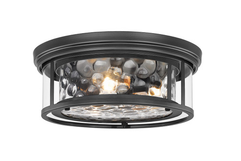 Clarion Three Light Flush Mount in Matte Black (224|493F3-MB)