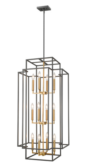 Titania 12 Light Chandelier in Bronze + Olde Brass (224|454-42BRZ-OBR)
