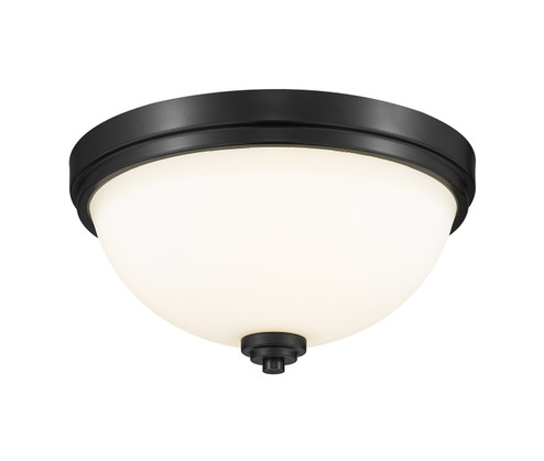 Ashton Two Light Flush Mount in Matte Black (224|443F2-MB)