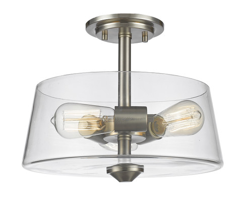 Annora Three Light Semi Flush Mount in Brushed Nickel (224|428SF3-BN)