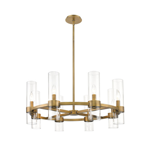 Datus Eight Light Chandelier in Rubbed Brass (224|4008-8RB)