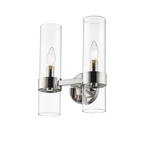 Datus Two Light Wall Sconce in Polished Nickel (224|4008-2S-PN)