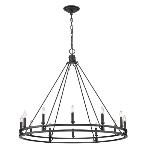 Dennison 12 Light Chandelier in Matte Black (224|4005-12MB)