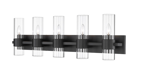 Lawson Five Light Vanity in Matte Black (224|343-5V-MB)