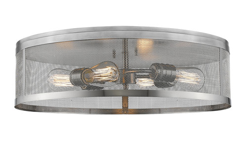 Meshsmith Four Light Flush Mount in Brushed Nickel (224|331F21-BN)