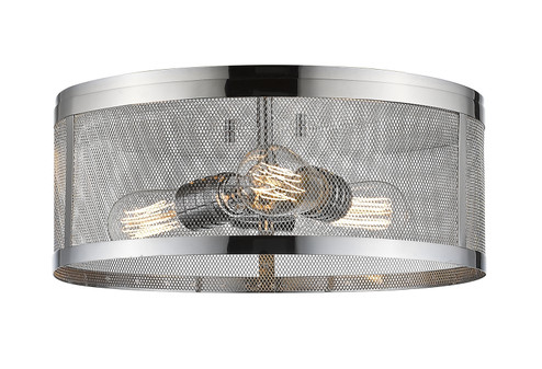 Meshsmith Three Light Flush Mount in Chrome (224|331F14-CH)