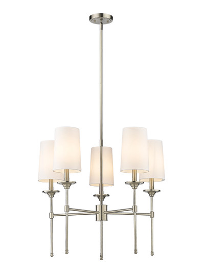 Emily Five Light Chandelier in Brushed Nickel (224|3033-5BN)
