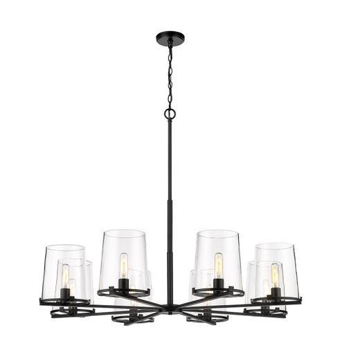 Callista Eight Light Chandelier in Matte Black (224|3032-8MB)